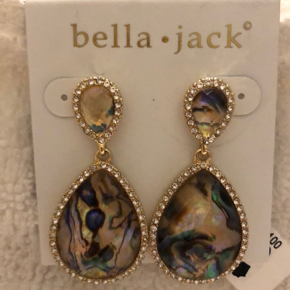 Bella Jack Abalone Drop Earrings NWT